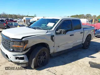 2024 Ford F-150 STX with VIN 1FTFW2L51RKD62920, listed as a IAAI auction lot 41362255 with 12,937 mi miles and . Bid and sale history available at carsss.com. Image 2.