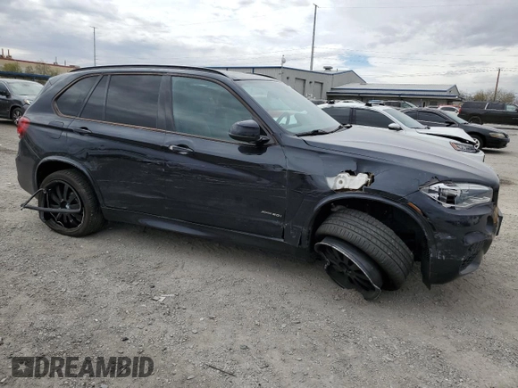 2016 BMW X5 xDrive50i with VIN 5UXKR6C50G0J80761, listed as a Copart auction lot 48823235 with 97,978 mi miles and Salvage Title. Bid and sale history available at carsss.com. Image 4.