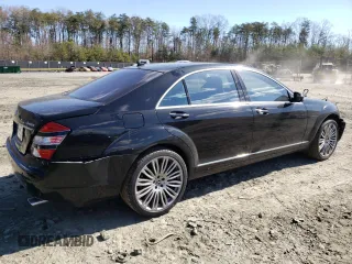 2007 Mercedes-Benz S-Class 5.5L V8 with VIN WDDNG86X07A140743, listed as a Copart auction lot 49388175 with 151,797 mi miles and Salvage Title. Bid and sale history available at carsss.com. Image 3.