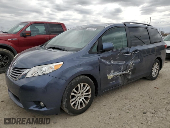 2015 Toyota Sienna XLE с VIN 5TDYK3DC8FS671800, выставлен на аукционе Copart как лот 49820685 с пробегом 110 256 миль миль и Списание • Salvage title. История ставок и продаж доступна на DreamBid. Изображение 1.