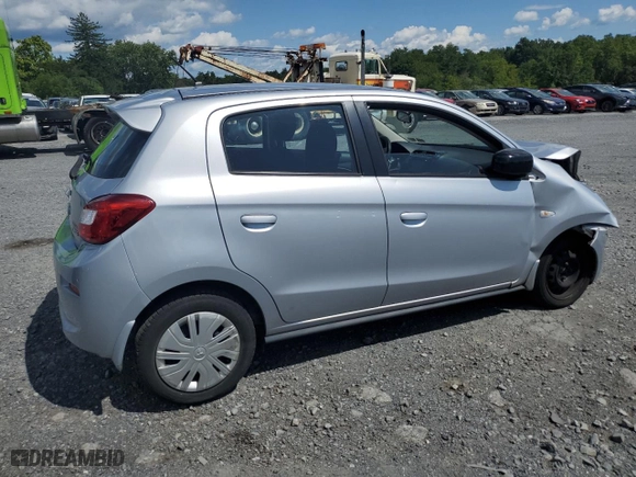 2019 Mitsubishi Mirage GT with VIN ML32A5HJ0KH011507, listed as a Copart auction lot 68495154 with 40,161 mi miles and Salvage Title. Bid and sale history available at carsss.com. Image 3.