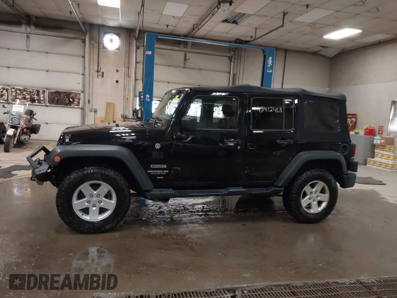 2017 Jeep Wrangler Unlimited Sport with VIN 1C4BJWDG4HL701067, listed as a IAAI auction lot 42412468 with 70,457 mi miles and . Bid and sale history available at DreamBid. Image 14.