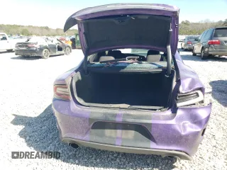 2019 Dodge Charger Scat Pack with VIN 2C3CDXGJ0KH748551, listed as a Copart auction lot 46957405 with 72,279 mi miles and Salvage Title. Bid and sale history available at DreamBid. Image 6.