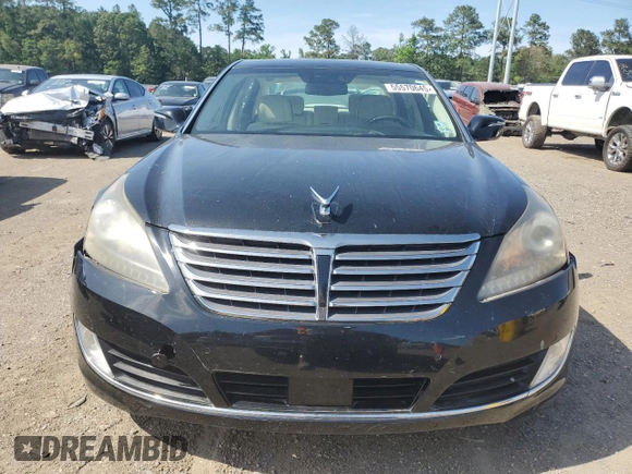 2014 Hyundai Equus Signature with VIN KMHGH4JHXEU085606, listed as a Copart auction lot 55570645 with 114,951 mi miles and Salvage title. Bid and sale history available at DreamBid. Image 5.