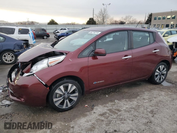 2017 Nissan LEAF S with VIN 1N4BZ0CP7HC309178, listed as a Copart auction lot 86210214 with 69,397 mi miles and Salvage Title. Bid and sale history available at carsss.com. Image 1.