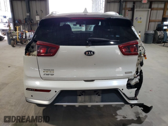 2018 Kia Niro Touring with VIN KNDCE3LC3J5140957, listed as a Copart auction lot 82687224 with 138,432 mi miles and Salvage Title. Bid and sale history available at carsss.com. Image 6.