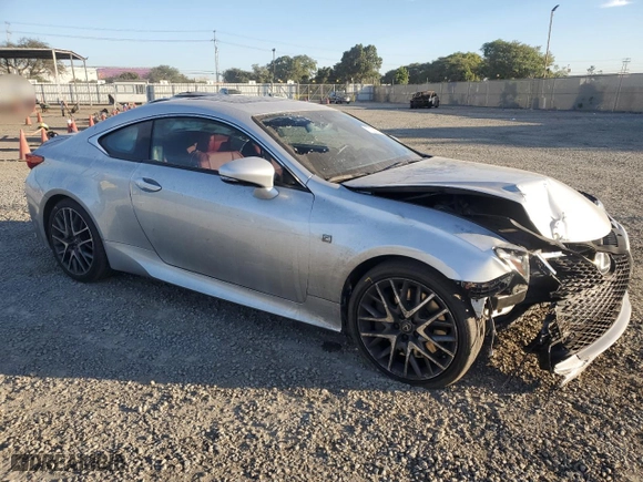 2016 Lexus RC 200t with VIN JTHHA5BC7G5002148, listed as a Copart auction lot 77200254 with 54,953 mi miles and Salvage Title. Bid and sale history available at carsss.com. Image 4.