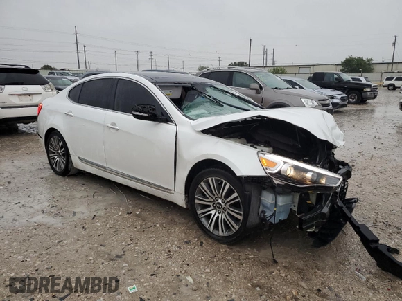 2016 Kia Cadenza Premium with VIN KNALN4D76G5217981, listed as a Copart auction lot 69538064 with 154,305 mi miles and Salvage Title. Bid and sale history available at carsss.com. Image 4.