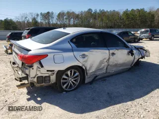 2016 Infiniti Q50 Premium with VIN JN1EV7AR0GM343412, listed as a Copart auction lot 48701635 with 133,669 mi miles and Salvage Title. Bid and sale history available at DreamBid. Image 3.
