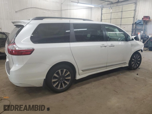 2019 Toyota Sienna XLE with VIN 5TDDZ3DC5KS223390, listed as a Copart auction lot 53304615 with 85,214 mi miles and Salvage title. Bid and sale history available at DreamBid. Image 3.