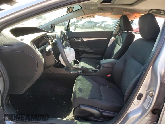 2015 Honda Civic EX with VIN 19XFB2F81FE200298, listed as a Copart auction lot 50373225 with 128,805 mi miles and Salvage Title. Bid and sale history available at DreamBid. Image 7.