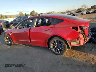 2023 Tesla Model 3 Long Range with VIN 5YJ3E1EB1PF462240, listed as a Copart auction lot 45743405 with 42,635 mi miles and Salvage Title. Bid and sale history available at DreamBid. Image 2.