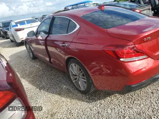 2021 Genesis G70 2.0T with VIN KMTG64LA4MU067242, listed as a Copart auction lot 73973054 with 37,865 mi miles and Non Repairable. Bid and sale history available at carsss.com. Image 2.