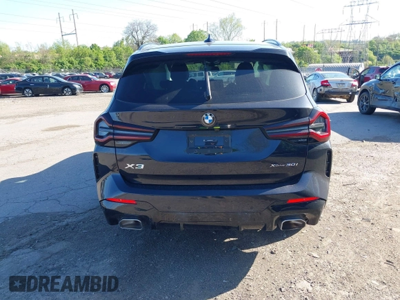 2024 BMW X3 xDrive30i z VIN 5UX53DP08R9V36583, wystawiony jako IAAI lot #42128986 z przebiegiem 9 mil mil oraz . Historia ofert i sprzedaży dostępna na DreamBid. Obrazek 17.