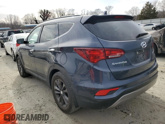2017 Hyundai Santa Fe Sport 2.0T with VIN 5NMZU4LA1HH040946, listed as a Copart auction lot 48427805 with 116,119 mi miles and Salvage Title. Bid and sale history available at carsss.com. Image 2.