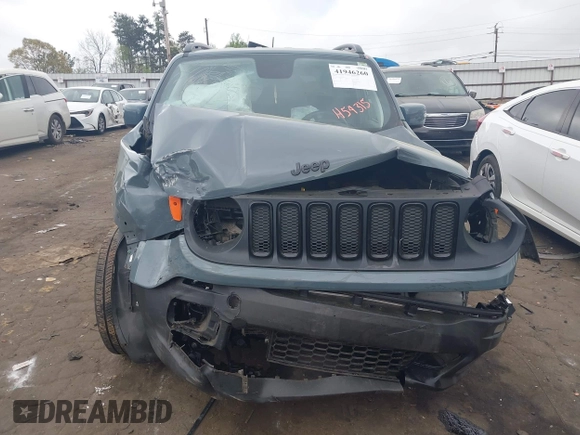 2018 Jeep Renegade Latitude with VIN ZACCJABB9JPH54315, listed as a IAAI auction lot 41946260 with 93,000 mi miles and . Bid and sale history available at DreamBid. Image 11.