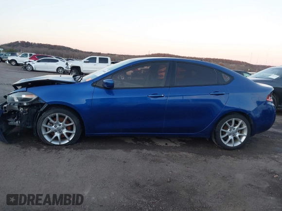 2013 Dodge Dart SXT with VIN 1C3CDFBA0DD309691, listed as a IAAI auction lot 41066024 with 124,852 mi miles. Bid and sale history available at carsss.com. Image 14.