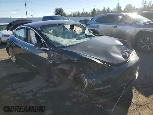 2018 Tesla Model 3 Long Range Battery with VIN 5YJ3E1EB4JF184814, listed as a Copart auction lot 88073115 with Not Provided miles and Salvage Title. Bid and sale history available at DreamBid. Image 4.