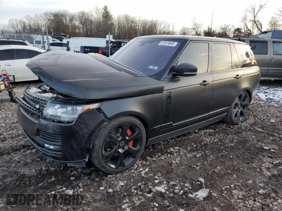 2016 Land Rover Range Rover Autobiography with VIN SALGV2EF8GA273127, listed as a Copart auction lot 87515045 with 133,850 mi miles and Salvage Title. Bid and sale history available at DreamBid. Image 1.