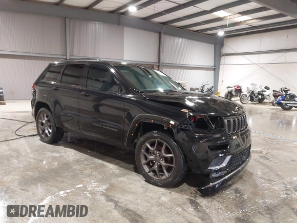 2020 Jeep Grand Cherokee Limited with VIN 1C4RJFBG6LC434475, listed as a IAAI auction lot 41810424 with 116,959 mi miles and . Bid and sale history available at DreamBid. Image 1.