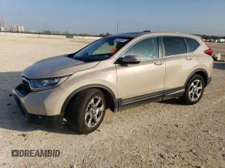 2019 Honda CR-V EX-L with VIN 5J6RW1H89KL002749, listed as a Copart auction lot 50263975 with 54,693 mi miles and Salvage Title. Bid and sale history available at carsss.com. Image 1.