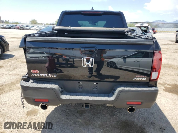 2023 Honda Ridgeline Sport with VIN 5FPYK3F11PB043473, listed as a Copart auction lot 62365625 with 31,031 mi miles and Salvage title. Bid and sale history available at DreamBid. Image 6.