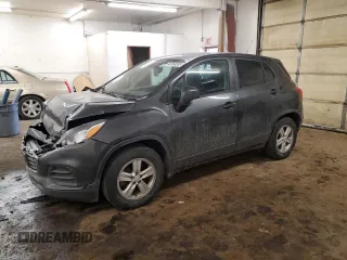 2019 Chevrolet Trax LS with VIN 3GNCJKSB9KL294760, listed as a Copart auction lot 46164285 with 80,372 mi miles and Salvage Title. Bid and sale history available at carsss.com. Image 1.