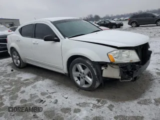 2013 Dodge Avenger with VIN 1C3CDZAB3DN562316, listed as a Copart auction lot 44443375 with 215,710 mi miles and Salvage Title. Bid and sale history available at DreamBid. Image 4.