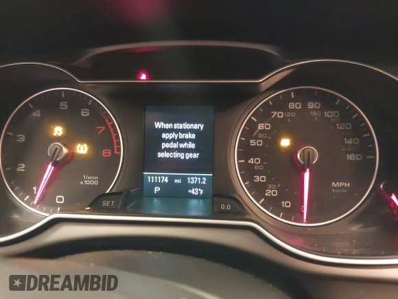 2013 Audi A4 Premium Plus z VIN WAUFFAFL2DA173435, wystawiony jako IAAI lot #41941457 z przebiegiem 111 174 mil mil oraz . Historia ofert i sprzedaży dostępna na DreamBid. Obrazek 7.