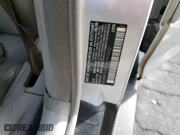 2006 Mercedes-Benz C 230 Sport with VIN WDBRF52H76F745502, listed as a Copart auction lot 46003175 with 119,918 mi miles and Clean title. Bid and sale history available at DreamBid. Image 14.
