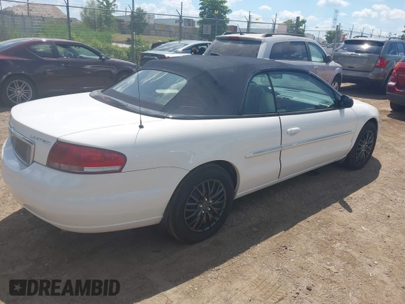 2002 Chrysler Sebring Limited with VIN 1C3EL65R12N147056, listed as a IAAI auction lot 42660257 with 177,856 mi miles and . Bid and sale history available at DreamBid. Image 4.