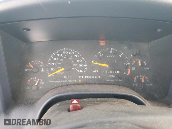 1997 GMC Sonoma SLS with VIN 1GTCS19X7V8517253, listed as a Copart auction lot 43829035 with 102,976 mi miles and Salvage Title. Bid and sale history available at DreamBid. Image 9.