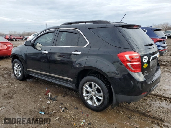 2017 Chevrolet Equinox LT with VIN 2GNALCEK9H6263721, listed as a Copart auction lot 43266605 with 109,500 mi miles and Salvage Title. Bid and sale history available at carsss.com. Image 2.