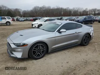2021 Ford Mustang EcoBoost with VIN 1FA6P8TH6M5152871, listed as a Copart auction lot 89218525 with 40,677 mi miles and Salvage Title. Bid and sale history available at carsss.com. Image 1.