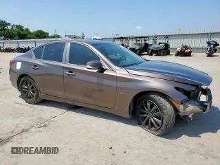 2017 Infiniti Q50 Premium with VIN JN1EV7AP7HM739109, listed as a Copart auction lot 59204345 with 62,480 mi miles and Salvage title. Bid and sale history available at DreamBid. Image 4.
