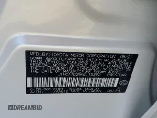 2021 Lexus IS 300 z VIN JTHCA1D29M5115392, wystawiony jako Copart lot #52766865 z przebiegiem 35 358 mil mil oraz Szkoda całkowita • Salvage title. Historia ofert i sprzedaży dostępna na DreamBid. Obrazek 14.