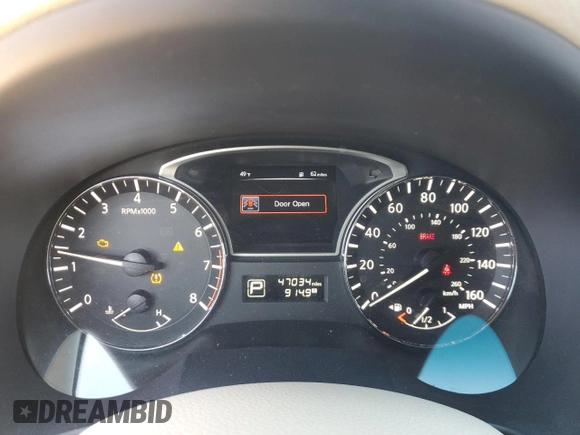 2015 Nissan Altima SV with VIN 1N4AL3AP1FC468423, listed as a Copart auction lot 50134455 with 47,034 mi miles and Salvage Title. Bid and sale history available at DreamBid. Image 9.
