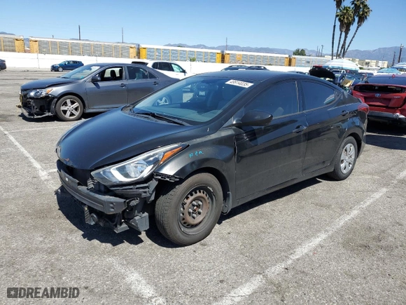 2016 Hyundai Elantra SE with VIN KMHDH4AE1GU575427, listed as a Copart auction lot 49914035 with 91,297 mi miles and Non Repairable. Bid and sale history available at carsss.com. Image 1.
