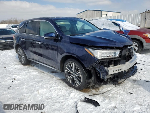 2020 Acura MDX w/Technology Pkg with VIN 5J8YD4H51LL037447, listed as a Copart auction lot 44859145 with 12,304 mi miles and Non Repairable. Bid and sale history available at carsss.com. Image 4.