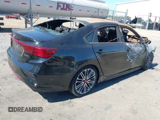2021 Kia Forte GT with VIN 3KPF44AC5ME284124, listed as a IAAI auction lot 37767585 with 1 mi miles. Bid and sale history available at carsss.com. Image 4.