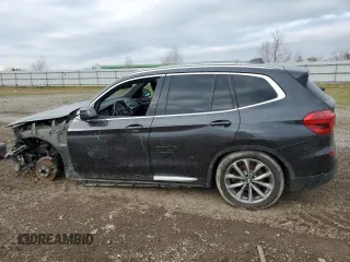 2019 BMW X3 sDrive30i with VIN 5UXTR7C51KLR46420, listed as a Copart auction lot 45377035 with 114,191 mi miles and Salvage Title. Bid and sale history available at carsss.com. Image 2.