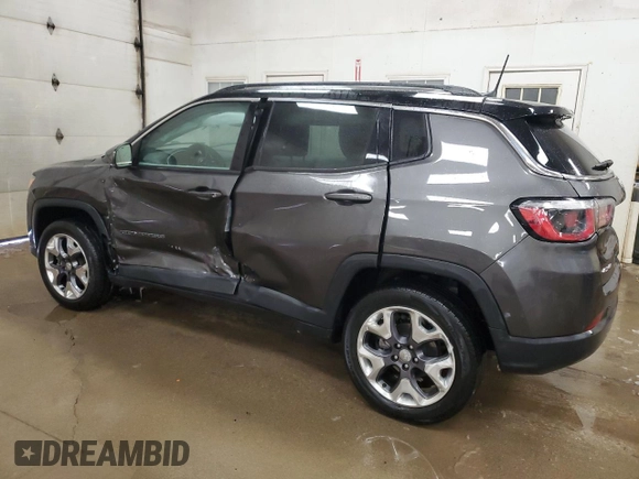 2020 Jeep Compass Limited with VIN 3C4NJDCB7LT216880, listed as a Copart auction lot 46085755 with 47,265 mi miles and Salvage Title. Bid and sale history available at carsss.com. Image 2.