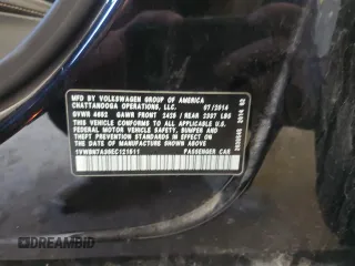 2014 Volkswagen Passat SE z VIN 1VWBN7A35EC121511, wystawiony jako Copart lot #48156315 z przebiegiem 136 472 mil mil oraz Szkoda całkowita • Salvage title. Historia ofert i sprzedaży dostępna na DreamBid. Obrazek 12.