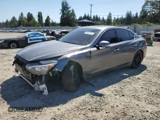 2020 Infiniti Q50 Luxe z VIN JN1EV7AR7LM250090, wystawiony jako Copart lot #63420145 z przebiegiem 47 023 mil mil oraz Szkoda całkowita • Salvage title. Historia ofert i sprzedaży dostępna na DreamBid. Obrazek 1.
