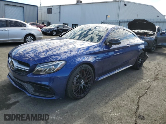 2017 Mercedes-Benz C 63 S AMG with VIN WDDWJ8HB4HF369941, listed as a Copart auction lot 77684344 with 76,231 mi miles and Salvage Title. Bid and sale history available at carsss.com. Image 1.