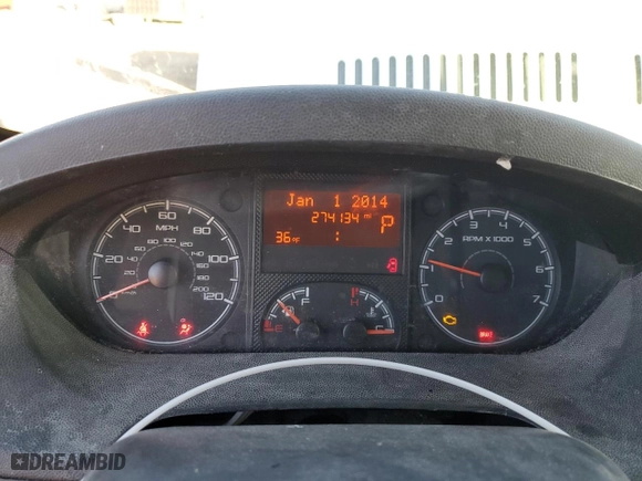 2014 Ram ProMaster Cargo Van with VIN 3C6TRVDG2EE116734, listed as a Copart auction lot 42322584 with 274,134 mi miles and Salvage Title. Bid and sale history available at carsss.com. Image 9.