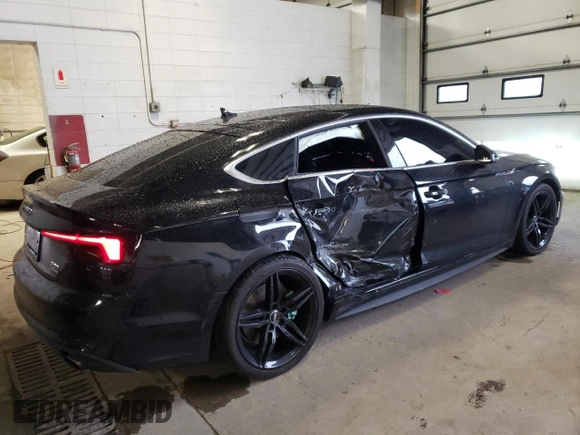 2018 Audi A5 Sportback Premium Plus with VIN WAUENCF55JA048470, listed as a Copart auction lot 80514833 with 53,246 mi miles. Bid and sale history available at carsss.com. Image 3.