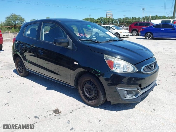 2017 Mitsubishi Mirage ES with VIN ML32A3HJ2HH017841, listed as a IAAI auction lot 42020596 with 112,959 mi miles. Bid and sale history available at carsss.com. Image 1.