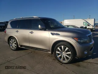 2012 Infiniti QX56 8-passenger with VIN JN8AZ2ND7C9715380, listed as a Copart auction lot 77386514 with 135,355 mi miles and Clean Title. Bid and sale history available at carsss.com. Image 4.