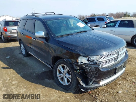 2012 Dodge Durango Crew with VIN 1C4RDJDG3CC118698, listed as a IAAI auction lot 41692050 with 177,659 mi miles and . Bid and sale history available at carsss.com. Image 1.